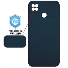 Capa para Motorola Moto G9 Power - Emborrachada Cam Protector Azul Marinho